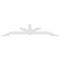 Ekena Millwork Vanguard Architectural Grade PVC Gable Bracket, 84"W x 17 1/2"H x 2"D x 4"F, 5/12 Pitch GBP084X18X0204VAN00 - alternate 3